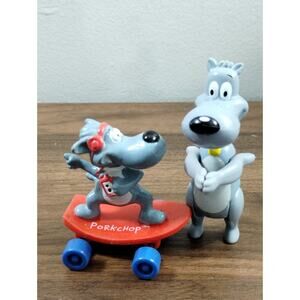 Porkchop Action Figure Doug Skateboarding Hardees & Happy Meal Clapping Toy